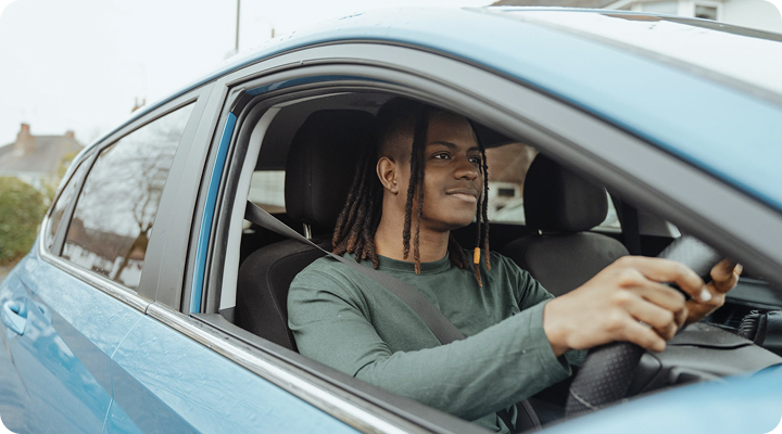 Driving instructor in leased dual control car
